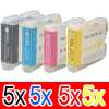 20 Pack Compatible Brother LC-37 Ink Cartridge Set (5BK,5C,5M,5Y)