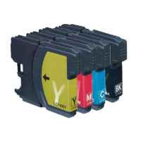 4 Pack Compatible Brother LC-38 Ink Cartridge Set (1BK,1C,1M.1Y)