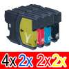 10 Pack Compatible Brother LC-39 Ink Cartridge Set (4BK,2C,2M,2Y)