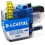 1 x Compatible Brother LC-431XL Cyan Ink Cartridge LC-431XLC