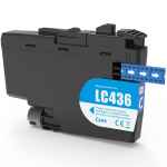 1 x Compatible Brother LC-436 Cyan Ink Cartridge LC-436C