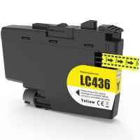 1 x Compatible Brother LC-436 Yellow Ink Cartridge LC-436Y