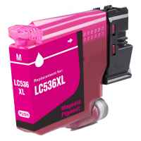 1 x Compatible Brother LC-536XL Magenta Ink Cartridge LC-536XLM
