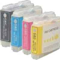 4 Pack Compatible Brother LC-57 Ink Cartridge Set (1BK,1C,1M.1Y)