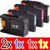 5 Pack Compatible Brother LC-73 Ink Cartridge Set (2BK,1C,1M,1Y)