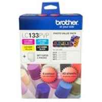 1 x Genuine Brother LC-133 B/C/M/Y Ink Cartridge Photo Value Pack LC-133PVP