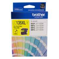 1 x Genuine Brother LC-135XL Yellow Ink Cartridge LC-135XLY
