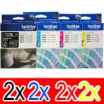 8 Pack Genuine Brother LC-137XL LC-135XL Ink Cartridge Set (2BK,2C,2M,2Y)