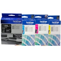 4 Pack Genuine Brother LC-139XL LC-135XL Ink Cartridge Set (1BK,1C,1M,1Y)