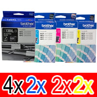 10 Pack Genuine Brother LC-139XL LC-135XL Ink Cartridge Set (4BK,2C,2M,2Y)