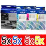 20 Pack Genuine Brother LC-139XL LC-135XL Ink Cartridge Set (5BK,5C,5M,5Y)