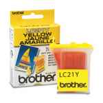 1 x Genuine Brother LC-21 Yellow Ink Cartridge LC-21Y