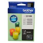 1 x Genuine Brother LC-231 Black Ink Cartridge LC-231BK