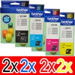 8 Pack Genuine Brother LC-231 Ink Cartridge Set (2BK,2C,2M,2Y)