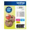 1 x Genuine Brother LC-233 C/M/Y Ink Cartridge Colour Pack LC-233CL3PK