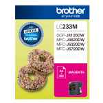 1 x Genuine Brother LC-233 Magenta Ink Cartridge LC-233M