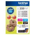 1 x Genuine Brother LC-233 B/C/M/Y Ink Cartridge Photo Value Pack LC-233PVP