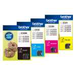 4 Pack Genuine Brother LC-233 Ink Cartridge Set (1BK,1C,1M,1Y)