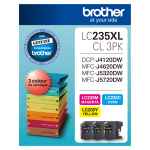 1 x Genuine Brother LC-235XL C/M/Y Ink Cartridge Colour Pack LC-235XLCL3PK