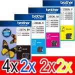 10 Pack Genuine Brother LC-237XL LC-235XL Ink Cartridge Set (4BK,2C,2M,2Y)