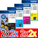 8 Pack Genuine Brother LC-237XL LC-235XL Ink Cartridge Set (2BK,2C,2M,2Y)