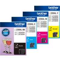 4 Pack Genuine Brother LC-239XL LC-235XL Ink Cartridge Set (1BK,1C,1M,1Y)