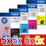 20 Pack Genuine Brother LC-239XL LC-235XL Ink Cartridge Set (5BK,5C,5M,5Y)