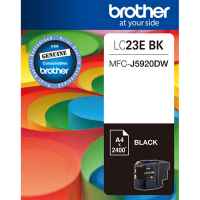 1 x Genuine Brother LC-23E Black Ink Cartridge LC-23EBK