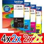 10 Pack Genuine Brother LC-23E Ink Cartridge Set (4BK,2C,2M,2Y)