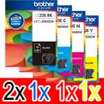 5 Pack Genuine Brother LC-23E Ink Cartridge Set (2BK,1C,1M,1Y)