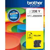 1 x Genuine Brother LC-23E Yellow Ink Cartridge LC-23EY