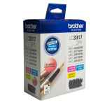 1 x Genuine Brother LC-3317 C/M/Y Ink Cartridge Colour Pack LC-33173PK