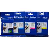 4 Pack Genuine Brother LC-3317 Ink Cartridge Set (1BK,1C,1M,1Y)