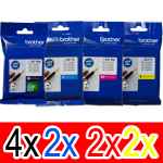 10 Pack Genuine Brother LC-3317 Ink Cartridge Set (4BK,2C,2M,2Y)