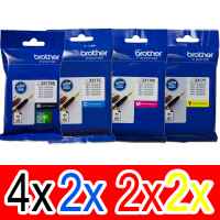 10 Pack Genuine Brother LC-3317 Ink Cartridge Set (4BK,2C,2M,2Y)