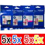 20 Pack Genuine Brother LC-3319XL Ink Cartridge Set (5BK,5C,5M,5Y)