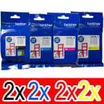 8 Pack Genuine Brother LC-3319XL Ink Cartridge Set (2BK,2C,2M,2Y)