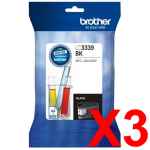 3 x Genuine Brother LC-3339XL Black Ink Cartridge LC-3339XLBK