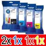 5 Pack Genuine Brother LC-3339XL Ink Cartridge Set (2BK,1C,1M,1Y)