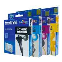 4 Pack Genuine Brother LC-37 Ink Cartridge Set (1BK,1C,1M,1Y)