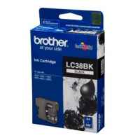 1 x Genuine Brother LC-38 Black Ink Cartridge LC-38BK