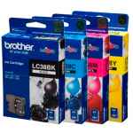 4 Pack Genuine Brother LC-38 Ink Cartridge Set (1BK,1C,1M,1Y)