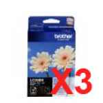 3 x Genuine Brother LC-39 Black Ink Cartridge LC-39BK