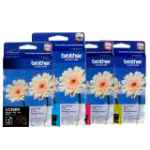 4 Pack Genuine Brother LC-39 Ink Cartridge Set (1BK,1C,1M,1Y)