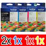 5 Pack Genuine Brother LC-40 Ink Cartridge Set (2BK,1C,1M,1Y)