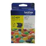 1 x Genuine Brother LC-40 Yellow Ink Cartridge LC-40Y