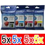20 Pack Genuine Brother LC-431XL Ink Cartridge High Yield Set (5BK,5C,5M,5Y)