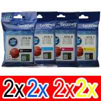 8 Pack Genuine Brother LC-431XL Ink Cartridge High Yield Set (2BK,2C,2M,2Y)