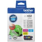 1 x Genuine Brother LC-432 C/M/Y Ink Cartridge Colour Pack LC-4323PKS