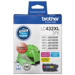 1 x Genuine Brother LC-432XL C/M/Y Ink Cartridge Colour Pack LC-432XL3PKS